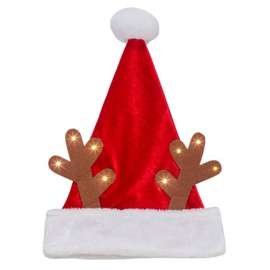 Dyno LED Red/White Light-Up Antlers Indoor Christmas Decor 17 in.