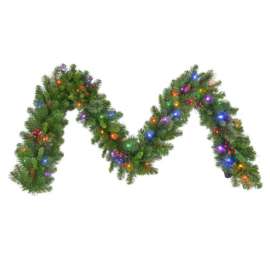 Celebrations Home 9 ft. L LED Prelit Multicolored Garland