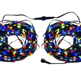 Celebrations Gold LED Micro Multicolored 200 ct String Christmas Lights 33 ft.