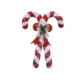 Celebrations LED Red/White 42 in. Lighted Candy Can Yard Decor