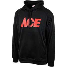 Artcraft M Unisex Long Sleeve Black Hooded Sweatshirt
