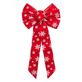 Holiday Trims Red/White Indoor Christmas Decor 26 in.