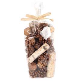 Second Nature Design Natural Birch and Pinecone Indoor Christmas Decor