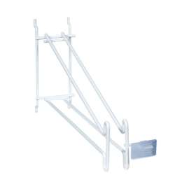18 in. White Reversible Broom Hook