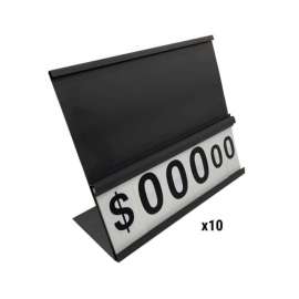 Retail First Inc Black Grilling Table Top Channels POP Display Plastic