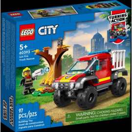 LEGO City Fire 4x4 Fire Truck Rescue Plastic Multicolored 97 pc