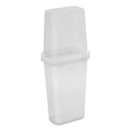 Sterilite 40 in. Clear Wrapping Paper Storage Container 41.38 in. H X 10.63 in. W X 17.13 in. D