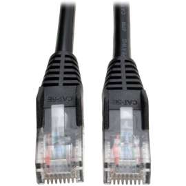 Tripp Lite 50ft Cat5e / Cat5 Snagless Molded Patch Cable RJ45 M/M Black 50', 50ft, 1 x RJ-45 Male, 1 x RJ-45 Male, Black