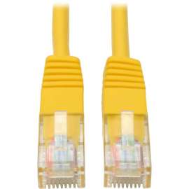 Tripp Lite 5ft Cat5e / Cat5 350MHz Molded Patch Cable RJ45 M/M Yellow 5', 5ft, 1 x RJ-45 Male, 1 x RJ-45 Male, Yellow