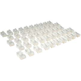 Tripp Lite 50PK Cat5e Cat5 RJ45 Modular Connectors for Stranded Cat5e Cable, RJ-45