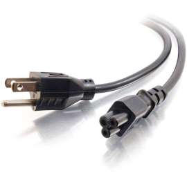 C2G 6ft Laptop Power Cord, 18 AWG, NEMA 5-15P to IEC320C5, Replacement power cord for many laptops