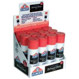Washable School Glue Stick, Disappearing Purple, 0.77 oz, Pack of 12