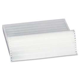 Sparco 1/2" Green Bar 1-part Computer Paper