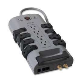 Belkin SurgeMaster Surge Protector, 12 x AC Power, 4320 J, Phone, Coaxial Cable Line