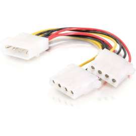 C2G 14in One 5-1/4in to Two 5-1/4in Internal Power Y-Cable, 14"
