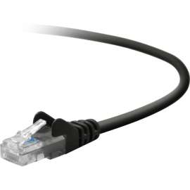 Belkin Cat. 5E Patch Cable, RJ-45 Male, RJ-45 Male, 50ft, Black