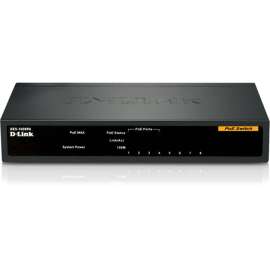 D-Link DES-1008PA 8-Port 10/100 Unmanaged Metal Desktop Switch with 4 PoE Ports, 8-Port 10/100 Unmanaged Metal Desktop Switch with 4 PoE Ports