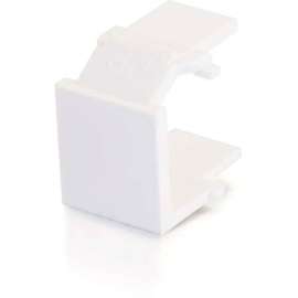 C2G Snap-In Blank Keystone Insert Module, White, White