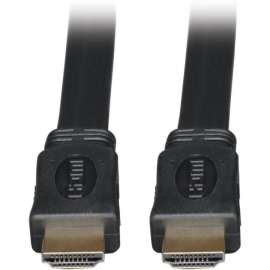 Tripp Lite 3ft High Speed HDMI Cable Digital Video with Audio Flat Shielded 4K x 2K M/M 3', Male HDMI, Male HDMI, 3ft, Black