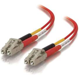 Legrand C2G-3m LC-LC 50/125 OM2 Duplex Multimode PVC Fiber Optic Cable, Red, Fiber Optic for Network Device, LC Male, LC Male