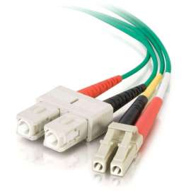 C2G-2m LC-SC 62.5/125 OM1 Duplex Multimode Fiber Optic Cable (Plenum-Rated)