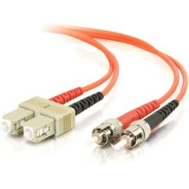 C2G-2m SC-ST 50/125 OM2 Duplex Multimode PVC Fiber Optic Cable