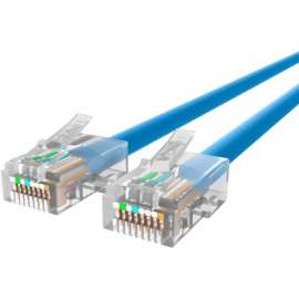 Belkin CAT6 Ethernet Patch Cable, RJ45, M/M A3L980-06-BLU, 6 ft Category 6 Network Cable for Network Device, Notebook, Modem, Router, First End: 1 x RJ-45 Network, Male, Second End: 1 x RJ-45 Network