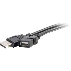 C2G 2m USB Extension Cable, USB 2.0 A to USB, M/F, Type A Male USB, Type A Female USB