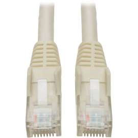 Tripp Lite 7ft Cat6 Gigabit Snagless Molded Patch Cable RJ45 M/M White 7', Category 6, 7ft, 1 x RJ-45 Male, 1 x RJ-45 Male