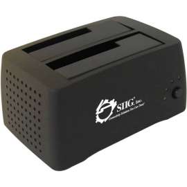 SIIG Cool Dual SATA to USB 2.0 Docking Station, 3.5", 1/3H Hot-swappable, External
