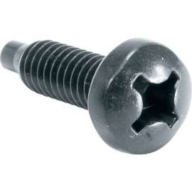Middle Atlantic 12-24 Rackscrews - 100 Pieces - Rack Screw - 12 - 0.62" - Truss - Philips - Black - 100 / Pack