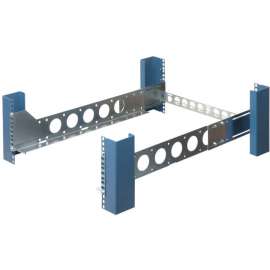Innovation First Rack Solutions 3U Universal Rail 24in (D) with Wirebar - Steel - 200 lb