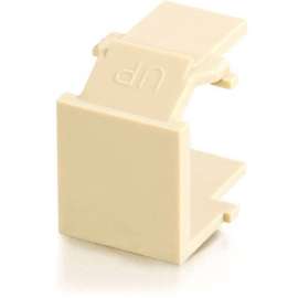 C2G Snap-In Blank Keystone Insert Module, Ivory, Ivory