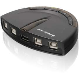 IOGEAR 4-Port USB 2.0 Automatic Printer Switch, 4 x USB