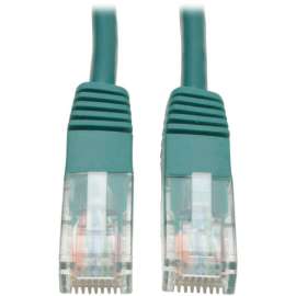 Tripp Lite Cat5e 350 MHz Molded (UTP) Ethernet Cable (RJ45 M/M) PoE Green 1 ft. (0.31 m), Category 5e, 1ft, 1 x RJ-45 Male Network, 1 x RJ-45 Male Network