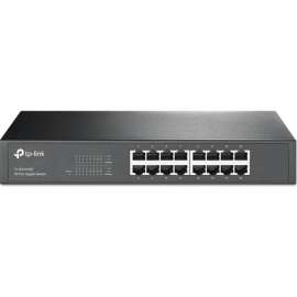 Tp Link TP-LINK TL-SG1016D 10/100/1000Mbps 16-Port Gigabit 13-inch Rackmountable Switch, 32Gbps Capacity, 16 Ports, 16 x RJ-45, 10/100/1000Base-T