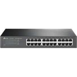 Tp Link TP-LINK TL-SG1024D, 24-Port Gigabit Ethernet Unmanaged Switch, Limited Lifetime Warranty, Plug and Play, Desktop/Rackmount