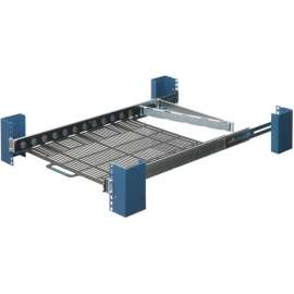 Innovation First Rack Solutions 1U Dry Sliding Computer Shelf with Cable Management Arm - 45lb