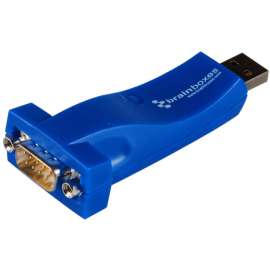 Brainboxes US-10102 Data Transfer Adapter, 1 x USB, 1 x 9-pin DB-9 RS-232 Serial Male