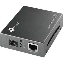 Tp Link TP-LINK MC220L, Gigabit SFP to RJ45 Fiber Media Converter, Fiber to Ethernet Converter, Plug and Play, Durable Metal Casing
