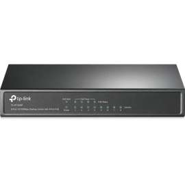 Tp Link TP-LINK TL-SF1008P, 8-Port Fast Ethernet 10/100Mbps PoE Switch, Limited Lifetime Protection, 4 PoE Ports @57W, Desktop