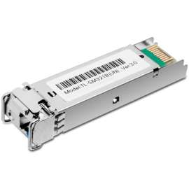 Tp Link TP-LINK TL-SM321B - 1000Base-BX WDM Bi-Directional Gigabit Single-Mode SFP Module - Plug and Play - LC Simplex Interface - Hot Pluggable - Up to 20km Distance - Support SFP-MSA & DDM