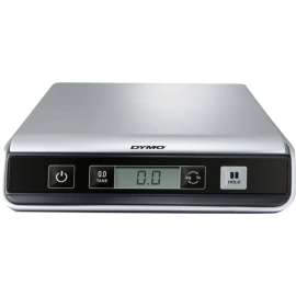 Dymo Pelouze DYMO Digital USB Postal Scales, 25 lb / 11 kg Maximum Weight Capacity, 2" Maximum Height Measurement, Silver
