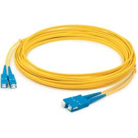 AddOn 1m SC (Male) to SC (Male) Yellow OS2 Duplex Fiber OFNR (Riser-Rated) Patch Cable - 100% compatible and guaranteed to work