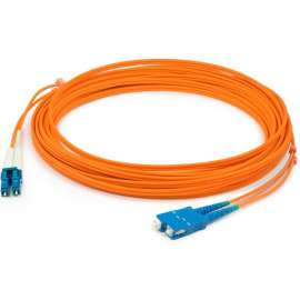 AddOn 1m LC (Male) to SC (Male) Orange OM1 Duplex Fiber OFNR (Riser-Rated) Patch Cable, 100% compatible and guaranteed to work