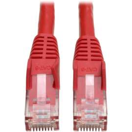 Tripp Lite Cat6 Gigabit Snagless Molded (UTP) Ethernet Cable (RJ45 M/M) PoE Red 6 ft. (1.83 m), 6 ft Category 6 Network Cable for Network Device, First End: 1 x RJ-45 Network, Male, Second End: 1 x RJ-45 Network