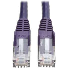 Tripp Lite 14ft Cat6 Gigabit Snagless Molded Patch Cable RJ45 M/M Purple 14', 14 ft Category 6 Network Cable for Network Device, First End: 1 x RJ-45 Network, Male, Second End: 1 x RJ-45 Network