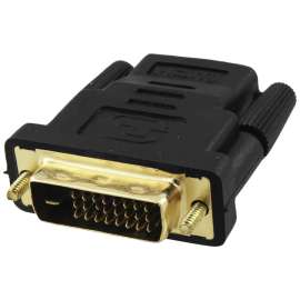 4XEM DVI-D Male To HDMI Female Adapter, 1 Pack, 1 x 25-pin DVI-D Digital Video Male, 1 x 19-pin HDMI Digital Audio/Video Female, 1920 x 1200 Supported