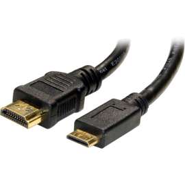 4XEM 10FT Mini HDMI To HDMI M/M Adapter Cable, 10 ft HDMI/Mini-HDMI A/V Cable for Audio/Video Device, Cellular Phone, Camcorder, Camera, TV, Monitor, Projector, First End: 1 x 19-pin HDMI 1.4 Type A Digital Audio/Video, Male, Second End: 1 x 19-pin Mini H