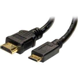 4XEM 15FT Mini HDMI To HDMI M/M Adapter Cable - 15 ft HDMI/Mini-HDMI A/V Cable for Audio/Video Device, Cellular Phone, TV, Monitor, Projector, Camera, Camcorder - First End: 1 x 19-pin HDMI 1.4 Digital Audio/Video - Male - Second End: 1 x 19-pin Min